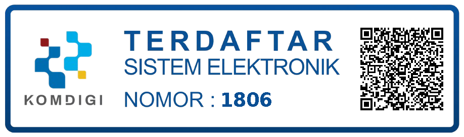 Terdaftar Sistem Elektronik KOMDIGI Nomor 1806